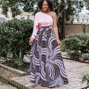 NWT Francis + Benedict Size L Maxi Skirt "Excitement"